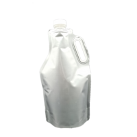 Sac en plastique imprimé personnalisé de pochette de bec d'eau de feuille d'aluminium avec la valve pour le stockage de bouteille d'eau