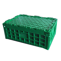 Caisses en plastique pliables Huidu, empilables et pliables, conteneurs gigognes pour le transport et le stockage