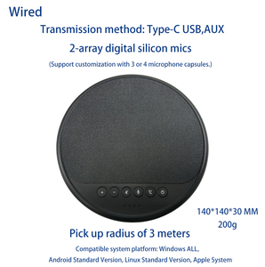 Microphone de <span class=keywords><strong>conférence</strong></span> USB 48K 360° °   Microphone à condensateur omnidirectionnel avec réduction de bruit IA pour les réunions professionnelles <span class=keywords><strong>Zoom</strong></span>/Teams - Product Image 1