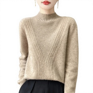 Pulls en tricot doux en gros, pulls chauds d'hiver pour hommes et femmes, fabricant de vêtements en tricot sur mesure - Product Image 2
