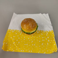 Sac en papier alimentaire jetable résistant à la graisse, idéal pour l'emballage de hamburgers, hot-dogs, toasts, boulettes de riz et tartes – Usage unique