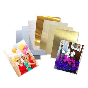 Biglietti da Visita in <span class=keywords><strong>Alluminio</strong></span> a Prezzo di Fabbrica, Cambio <span class=keywords><strong>Colore</strong></span> con Sublimazione, Oro Satinato e Oro Perlato per Pannelli Fotografici - Product Image 3
