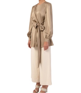 Satin Blouse Latest Design Muslim Tops 2023 <strong>Modest</strong> Blouses &amp; Shirts <strong>Modest</strong> Blouses Muslin <strong>Clothes</strong> Women - Product Image 4