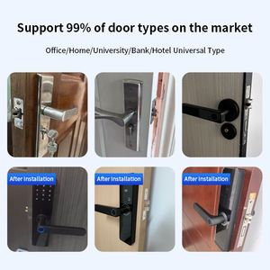 Serrure <span class=keywords><strong>de</strong></span> porte électronique numérique intelligente avec empreinte digitale/carte IC/mot <span class=keywords><strong>de</strong></span> passe pour hôtel, appartement, <span class=keywords><strong>maison</strong></span> d'hôtes, location - Product Image 3