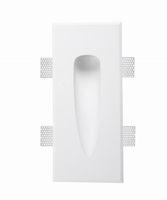 GW07026 Applique murale LED moderne encastrée en plâtre 3W Applique murale décorative sans bordure pour marches d'escalier