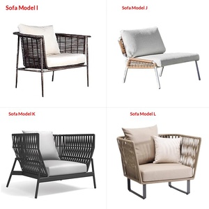 Sillón de Ratán y Teca Nórdico para Exteriores, para Hoteles, Villas, Patios, Jardines, Balcones, Resistente al Agua y a los Rayos UV, Silla de Descanso D4D - Product Image 5