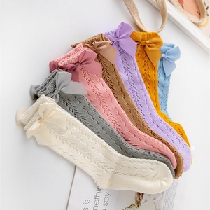 <span class=keywords><strong>Calcetines</strong></span> para Niños OEM, Transpirables, de Malla, con Lazo, Diseño Calado, Modernos, Certificados CE, Lindos, de Algodón, Largos, para Bebés - Product Image 1