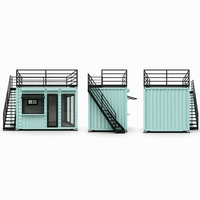Bureau Modulaire Démontable en Conteneur Verre – Ignifuge, Étanche, Réutilisable, Installation Rapide, Mobile, Design Moderne