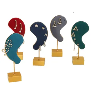 Customized High-end Metal Earring Rack Creative Earring Decorations Simple Jewelry Display Props