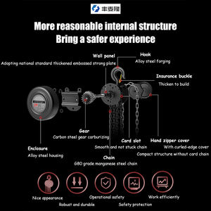 チェーンブロック1トン<span class=keywords><strong>2</strong></span>トンミニステージ電動ハンドチェーンブロックホイストトラス手動チアンレバープーリーホイストリフティング機 - Product Image 5