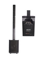 Enceinte colonne intégrée 400W RMS avec 8 haut-parleurs NEO de 2,75 pouces et subwoofer de 10 pouces, DSP intégré pour la location mobile et les projets audio professionnels