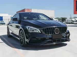 Venta al por mayor de fábrica para Mercedes <span class=keywords><strong>CLA</strong></span> <span class=keywords><strong>clase</strong></span> W117 2013-2018 Kits de carrocería actualización a CLA45 AMG estilo parachoques de coche PP estiramiento facial de alta calidad - Product Image 3