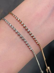 Xinfly - Brazalete de Oro Real de 18 Quilates con Diamantes Naturales, Joyería Personalizada Permanente - Product Image 4
