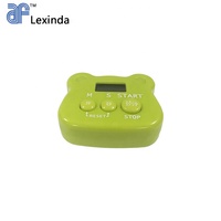 Promotion cadeau mignon grenouille Animal LCD 3 boutons enfant douche minuterie Pomodoro horloge compte à rebours électronique magnétique numérique cuisine minuterie