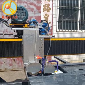 Tự động 3-trục hồng ngoại đá cạnh máy cắt kích thước lớn Sứ slab Saw Granite cắt thành phần cốt lõi-plc cầu Saw - Product Image 5