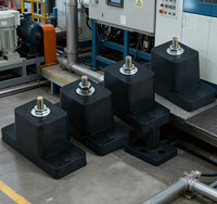 Vis d'isolation des vibrations en caoutchouc, matériau NBR/EPDM, dureté 40-80 Shore, écologiques, taille personnalisable, pour machines et automobiles