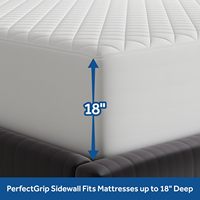 Coussin de luxe 100% coton, couche supérieure douce, garnissage en fibres EternaLoft haute densité, coins extensibles durables, 18 pouces de profondeur, lavable en machine