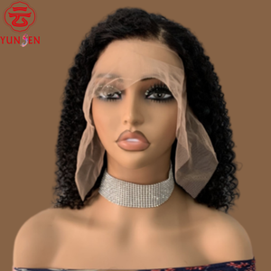 <span class=keywords><strong>ผม</strong></span>มนุษย์แท้ 100% ผลิตด้วยเครื่องจักร <span class=keywords><strong>ทรง</strong></span><span class=keywords><strong>สั้น</strong></span>หยิกแน่นเต็มศีรษะ สไตล์ยุโรปอเมริกัน สำหรับผู้หญิง - Product Image 4