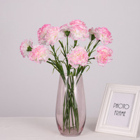 Grossiste Fleurs Artificielles de Qualité Supérieure, Œillets Réalistes Blancs et Roses pour Mariages et Décoration Intérieure
