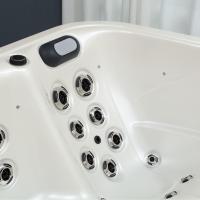 Jacuzzi Acrílico Moderno de Lujo para 6 Personas con Hidromasaje y Chorros de Agua para Exteriores de Villas, Certificado CE, Desinfección con Ozono