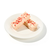 Barra de Wafers de Yogur con Fresas Saludables de Fábrica China, Snack Crujiente de Cereal con Frutas a Granel para Niños, Empaque Personalizado