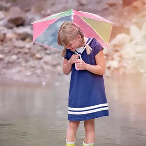 OVIDA 중국 정품 보증 19 인치 미니 자동 어린이 우산 로고가있는 어린이 도매 우산