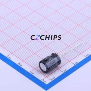 Condensador Electrolítico de Aluminio de Montaje Pasante EEUFR1V221, D8xL11.5mm 220uF 20% 35V 950mA-100kHz - Product Image 1