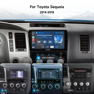 เครื่องเล่นมัลติมีเดียสำหรับรถยนต์ชุดเครื่องเสียงสเตอริโอ<span class=keywords><strong>10</strong></span>นิ้ว วิทยุแอนดรอยด์8 + 256กรัมหน้าจอ CarPlay สำหรับ Tacoma 2015-2023 - Product Image 3