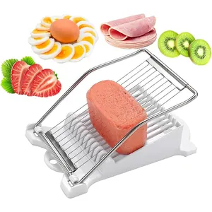 Cortador de ovo cozido profissional, cortador manual portátil para frutas e banana, mini almoço, fatiador de carne para uso doméstico, venda imperdível