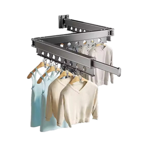 Étendoir à linge à faible encombrement Étendoir à linge pliable intelligent Étendoir à linge mural <span class=keywords><strong>suspendu</strong></span> <span class=keywords><strong>pour</strong></span> vêtements Étendoirs à linge - Product Image 2