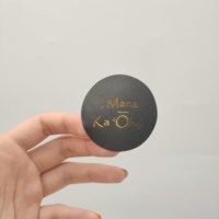 Autocollants en papier adhésif découpés sur mesure, design privé, logo de marque imprimé en feuille d'or personnalisée