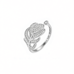 Fashion Alloy <b>Cocktail</b> <b>Ring</b> with Micro Pave Zirconia Rhodium Plated for Women High Quality Jewelry A0094 - Product Image 3