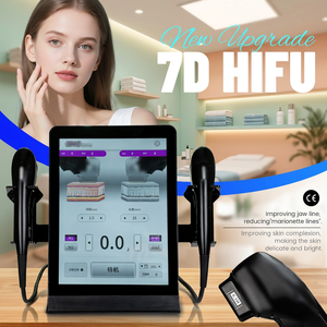 Máquina HIFU de Alta Intensidad <span class=keywords><strong>7D</strong></span> a <span class=keywords><strong>Precio</strong></span> de Fábrica, Reafirmación Facial y Corporal con Doble Manípulo para Reafirmar el Área de los Ojos, Enchufe Estadounidense - Product Image 1