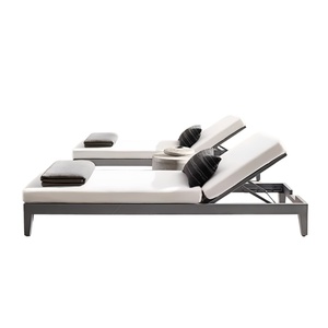 Chaise longue d'extérieur moderne en aluminium, inclinable, <span class=keywords><strong>avec</strong></span> coussin épais, pour jardin, patio, plage et bord de <span class=keywords><strong>piscine</strong></span> - Product Image 5
