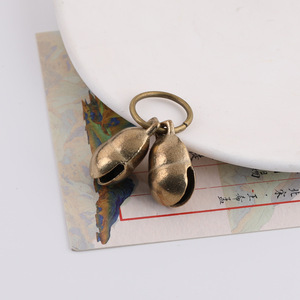 Brass Pet Bell Peanut Shape Middle Size Classic DIY Jewelry Accessories For <b>Dog</b> Ornaments - Product Image 4