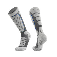 Fabricant de chaussettes professionnelles de sport de ski unisexes à tube épais et à protection supérieure antidérapantes pour adultes