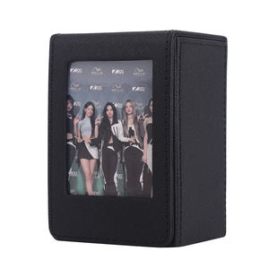 Récipient de rangement en cuir pu 2x3 support organisateur photo pour <span class=keywords><strong>polaroid</strong></span> fujifilm <span class=keywords><strong>instax</strong></span> mini12 11 9 8 evo film instantané - Product Image 3