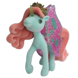 WJ2613 Mini <span class=keywords><strong>Unicorno</strong></span> Pony <span class=keywords><strong>con</strong></span> <span class=keywords><strong>Ali</strong></span> Colorate in PVC Floccato, Statuette Anime per Bambini - Product Image 5