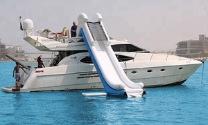 Plateforme flottante <span class=keywords><strong>de</strong></span> luxe gonflable avec toboggan et piscine marine, ponton avec filet <span class=keywords><strong>de</strong></span> protection, parc aquatique gonflable pour bateau - Product Image 5
