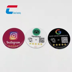Tarjeta de Control de Acceso con Logotipo Personalizado, Tarjeta NFC Inteligente con Resina Epoxi para Menús Digitales y Reseñas de Google - Product Image 3