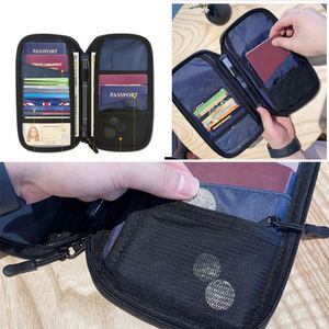 Portefeuille de voyage multifonctionnel personnalisé avec logo, porte-passeport RFID, organiseur de documents, porte-cartes de crédit, porte-argent - Product Image 6