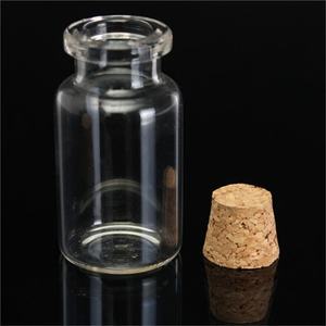 Wholesale Mini Wishing <b>Bottle</b> 5ml 10ml 15ml 20ml 25ml <b>Glass</b> Vials Custom Logo Clear <b>Glass</b> Match Storage Jar <b>with</b> <b>Cork</b> Stopper - Product Image 5