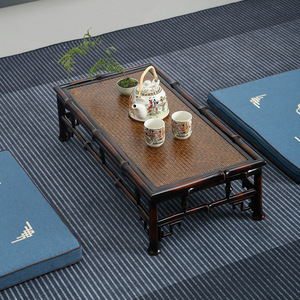 Chinese Style <b>Bamboo</b> Coffee <b>Table</b> Rattan Top Small Kang <b>Table</b> Tea <b>Table</b> Household Use - Product Image 2