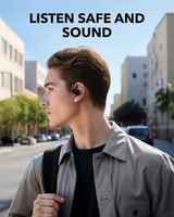 Écouteurs sans fil Anker Soundcore V20i avec Bluetooth 5.4, écouteurs ouverts, crochets d'oreille réglables, son puissant, appels clairs