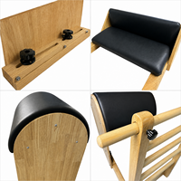 FLOWA Instructor Pilates Ladder Barrel en bois 34 kg 6 marches pour programmes de certification, formation et enseignement en académie, conforme aux standards