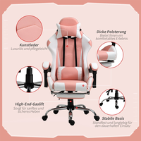 Chaise de jeu ergonomique personnalisée style populaire avec accoudoirs articulés en cuir confortable pour les magasins de mobilier promotionnels