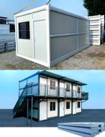 Maison Modulaire Préfabriquée Conteneur Pliable Nouveau Style 2026 Bâtiment Dortoir à 2 Étages