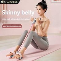 Tirador de Pedal para mujer, cuerda de resistencia, dispositivo de asistencia para sentarse, Apertura trasera, adelgazamiento Abdominal, bandas mágicas de ejercicio de estiramiento