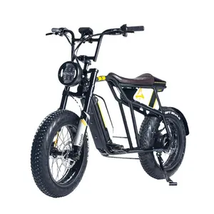 60km uzun mesafe için DOMLIN 1000w süper güç elektrikli moped bisiklet