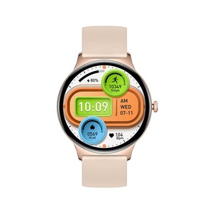 Smartwatch V89 da <span class=keywords><strong>Donna</strong></span> Ultra-Sottile con Corpo in Metallo, Display <span class=keywords><strong>Touch</strong></span> HD da 1.43\" con AOD, Oro/Argento, Notifiche Messaggi, Impermeabile IP67 - Product Image 3